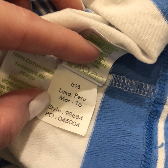 Lilly Pulitzer Light Blue White Marlowe Stripe Dress Size Medium - Picture 5 of 5